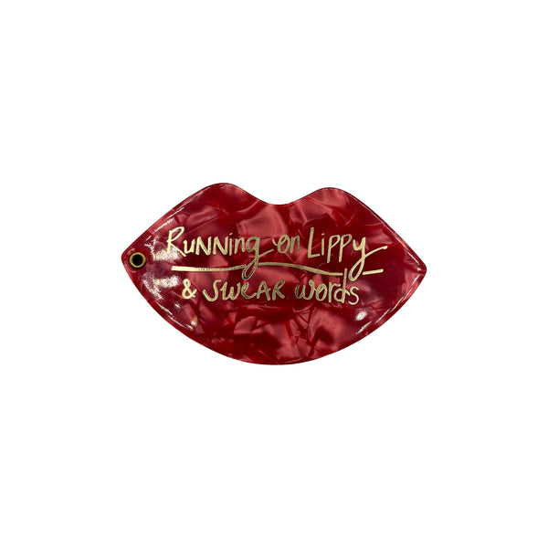 House Of Disaster Small Talk Lips Compact Mirror