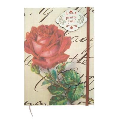 House Of Disaster Vintage Note Book Rose