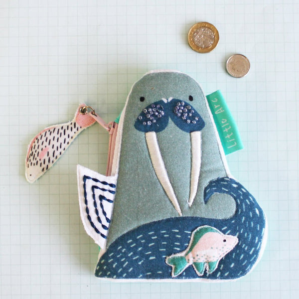 house of disaster Little Arc Walrus Shaped Coin Pouch