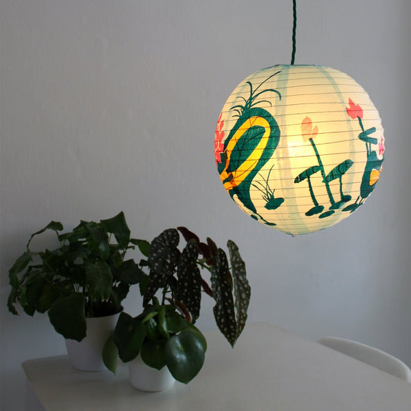 House Of Disaster Lotus Shade Paper Lantern - Large Blue