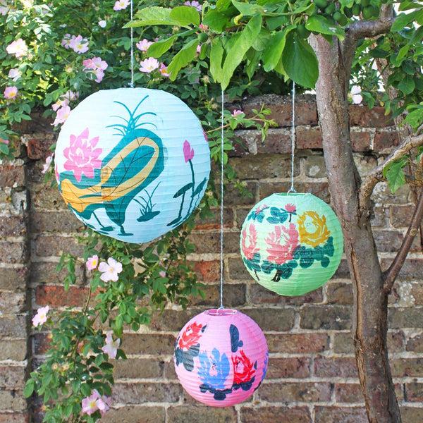 House Of Disaster Lotus Shade Paper Lantern - Small Green