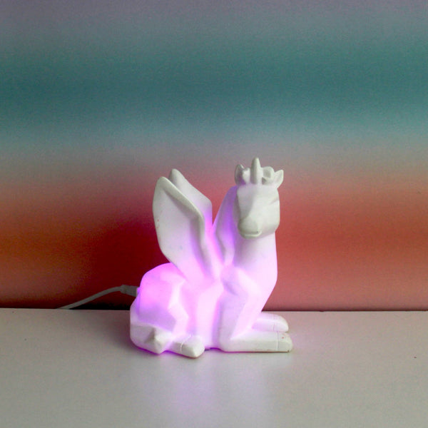 house of disaster Mini Led Lamp Unicorn Colour Changing