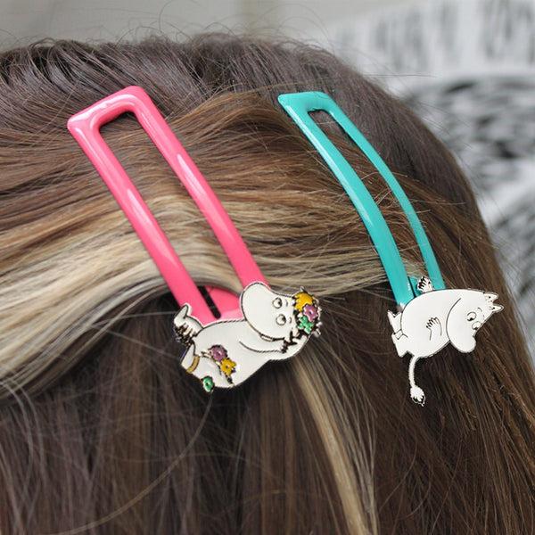 house of disaster Moomin and Snorkmaiden Enamel Hairclips