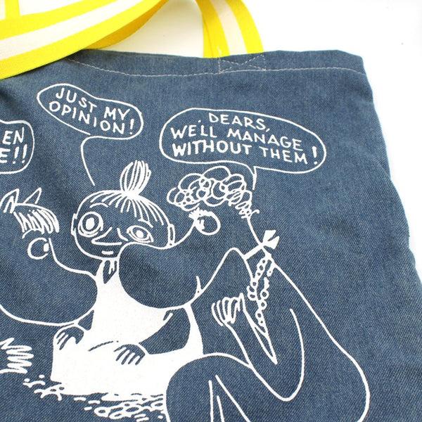 House Of Disaster Moomin "Aren't Men Terrible" Denim Tote