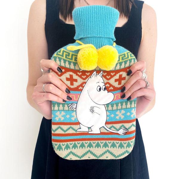 House Of Disaster Moomin Fair Isle Hot Water Bottle