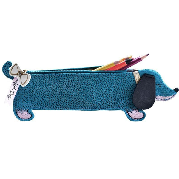 House Of Disaster Over The Moon Sausage Dog Pencil Case