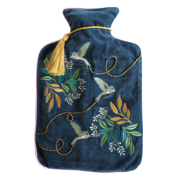 House Of Disaster Secret Garden Bird Hot Water Bottle