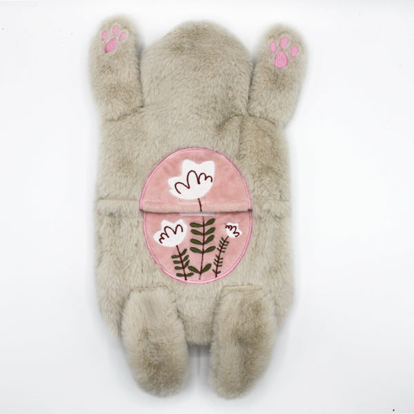 House Of Disaster Secret Garden Cream Rabbit Hot Water Bottle