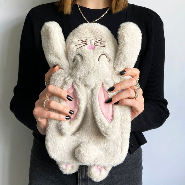house of disaster Secret Garden Cream Rabbit Hot Water Bottle