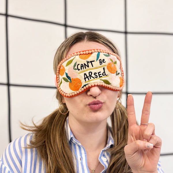 House Of Disaster Small Talk 'Can't Be Arsed' Eyemask