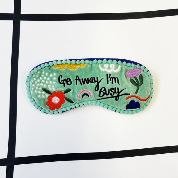 House Of Disaster Small Talk 'Go Away I'm Busy' Eyemask