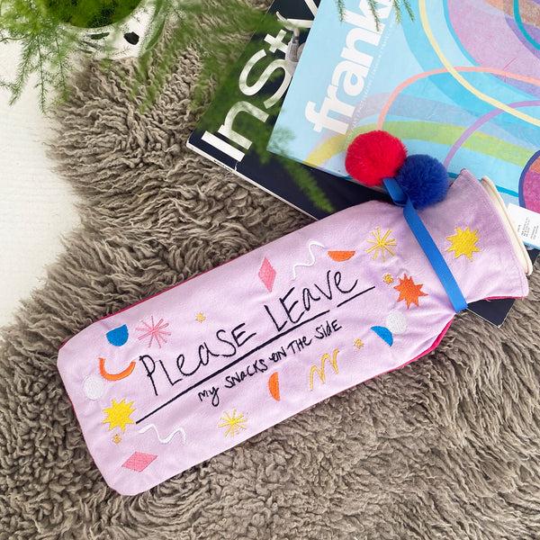 House Of Disaster Small Talk 'Please Leave Snacks' Hot Water Bottle