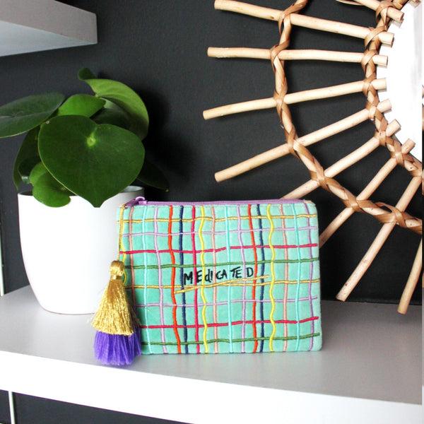 House Of Disaster Small Talk Purse 'Medicated Motivated'