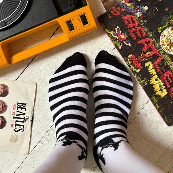 house of disaster The Beatles Abbey Road Stripy Socks