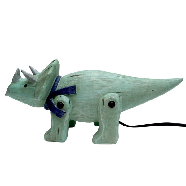 House Of Disaster Wood Effect Cute Triceratops Light