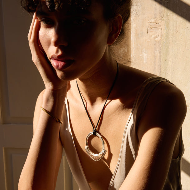 House Of Harlow Harlow Arch Pendant Necklace Silver