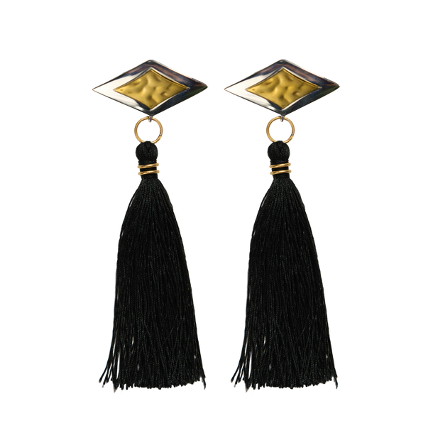 house of harlow Harlow Steorra Drop Fringe Earrings