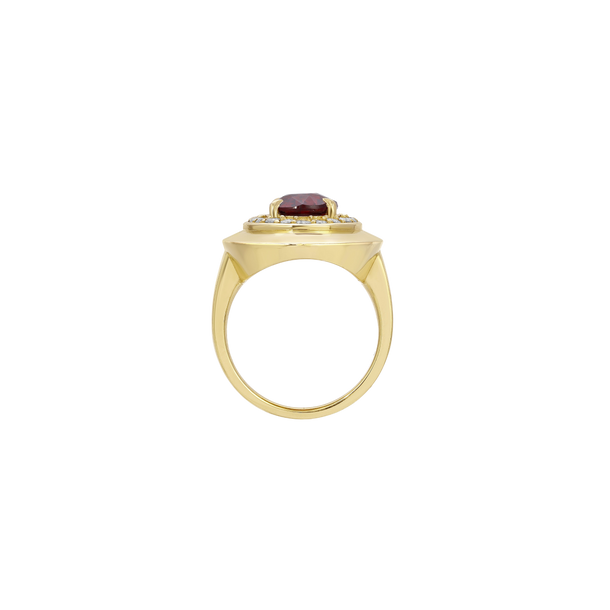 House Of Harlow Bespoke Garnet Diamond Ring