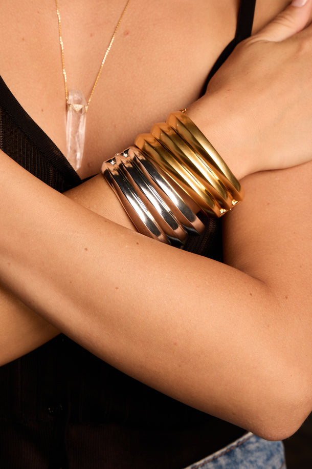 House Of Harlow Gold Kerchief Cuff