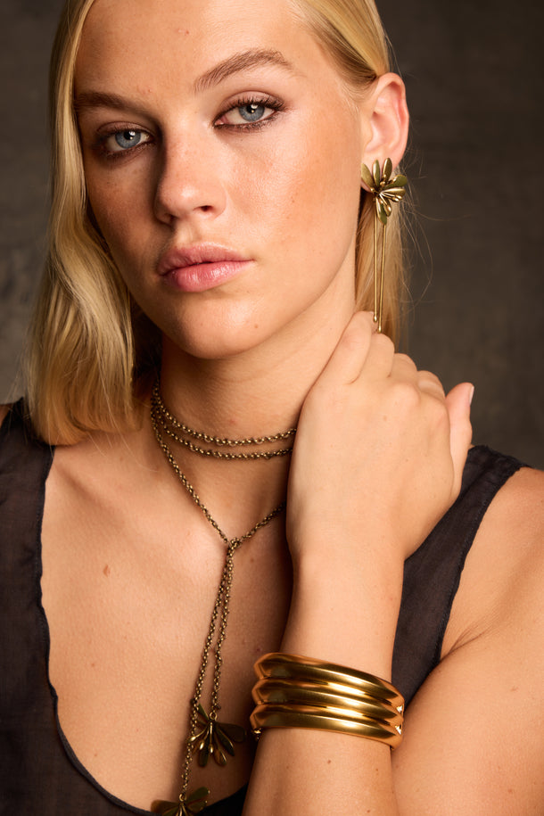 House Of Harlow Gold Kerchief Cuff