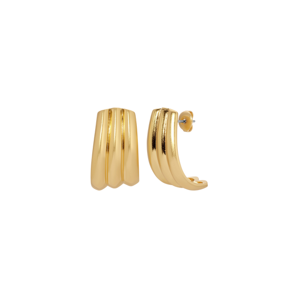 House Of Harlow Gold Kerchief Hoops