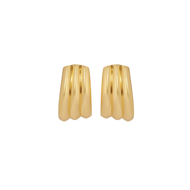 house of harlow Gold Kerchief Hoops