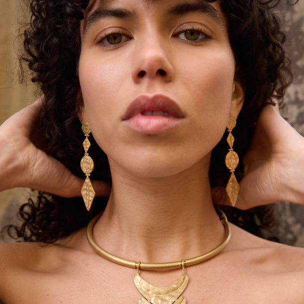 House Of Harlow Harlow Arch Drop Earrings Gold