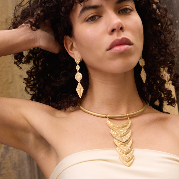 House Of Harlow Harlow Arch Drop Earrings Gold