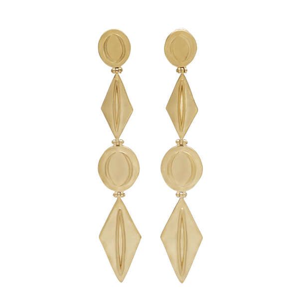 house of harlow Harlow Arch Drop Earrings Gold