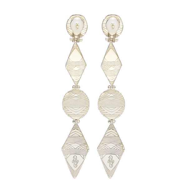 House Of Harlow Harlow Arch Drop Earrings Silver