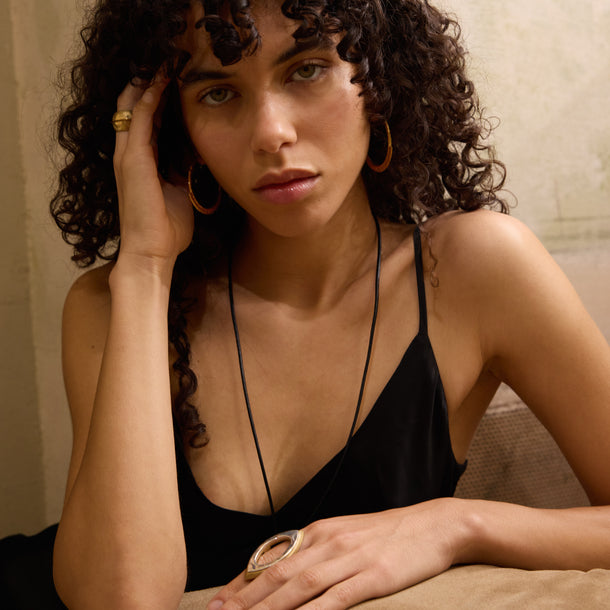 House Of Harlow Harlow Arch Hoop Earrings Gold