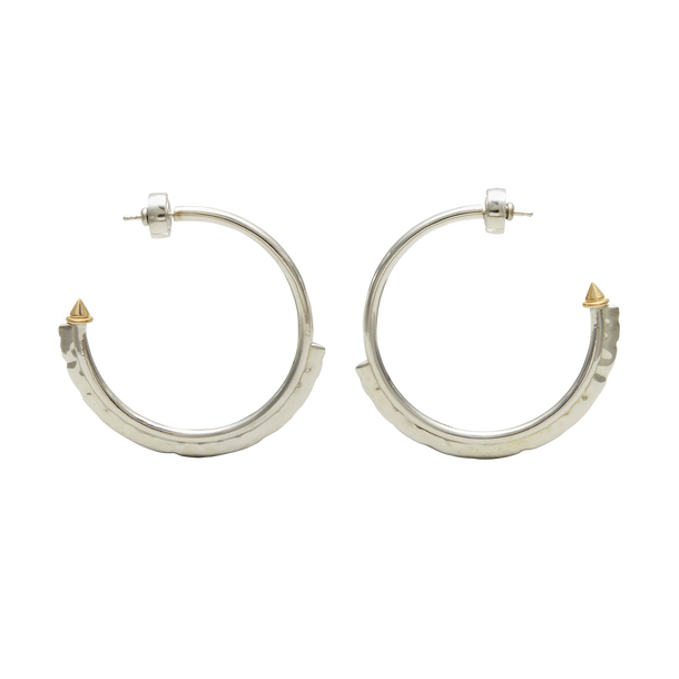 house of harlow Harlow Arch Hoop Earrings Silver