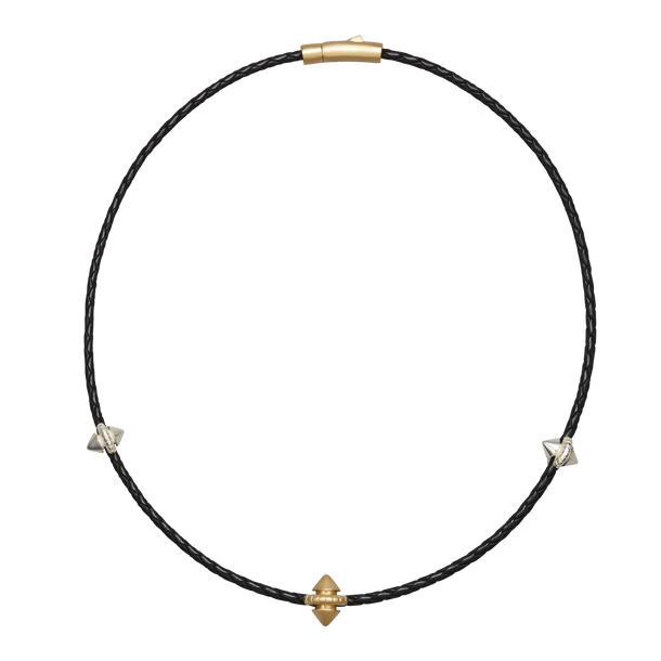 house of harlow Harlow Stud Leather Necklace