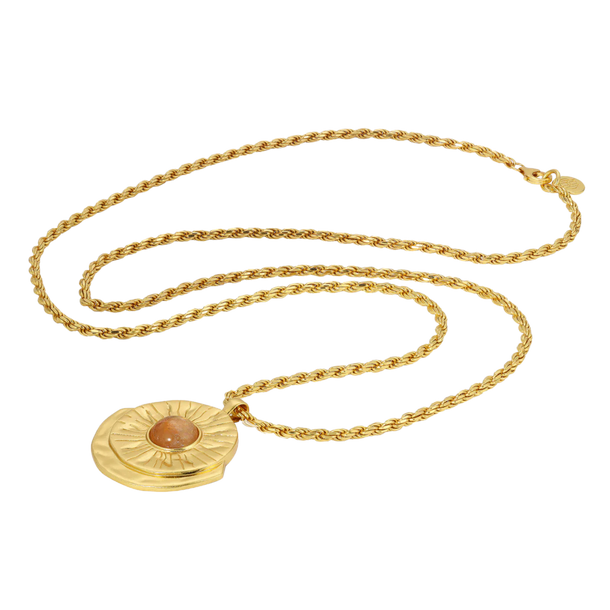 House Of Harlow Honeycomb Citrine Arch Medallion