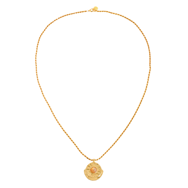 House Of Harlow Honeycomb Citrine Arch Medallion