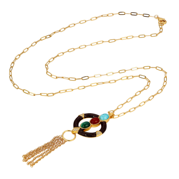 House Of Harlow Madera Fringe Pendant