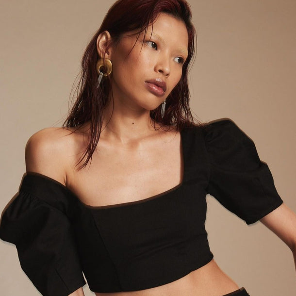 House Of Harlow Quartz Horn Earrings