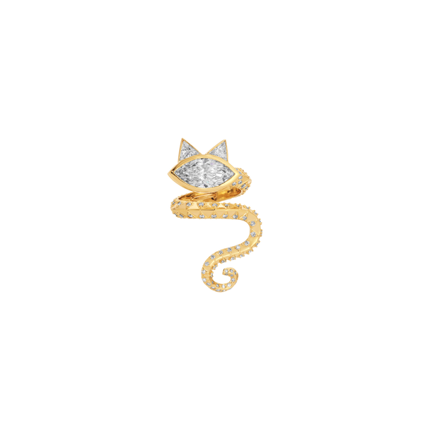 house of harlow Tigerlily Diamond Pinky Ring