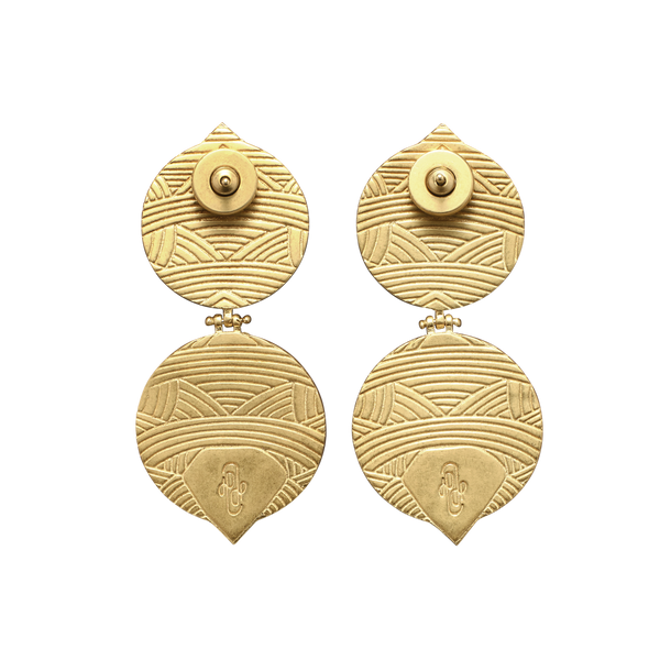 House Of Harlow The Coin Double Garnet Drop Earrings X McMullen