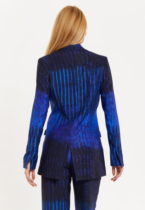 House Of Holland Abstract Print Heart Pocket Blazer