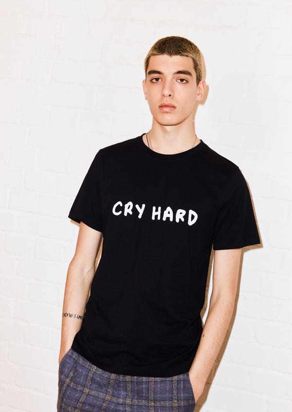 house of holland House of Holland amberibarreche 'Cry Hard Laugh Harder' Tee house of holland House of Holland amberibarreche 'Cry Hard Laugh Harder' Tee