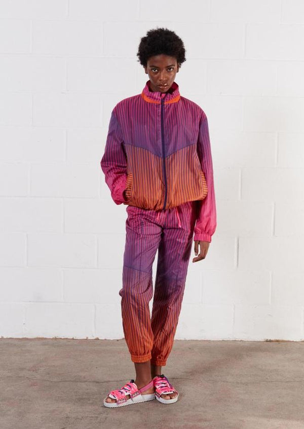 house of holland House of Holland Andrew Brischler Neon Print Track Pant (Pink & Orange)