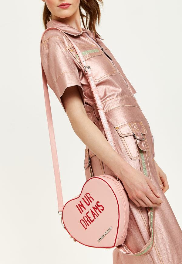 House Of Holland House Of Holland Bitter Sweet Heart Handbag With ''In Ur Dreams'' Message