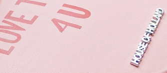 House Of Holland House Of Holland Bitter Sweet Heart Handbag With ''Love That 4 U'' Message