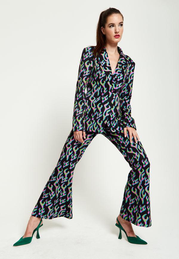 House Of Holland House Of Holland Black Flame Blazer