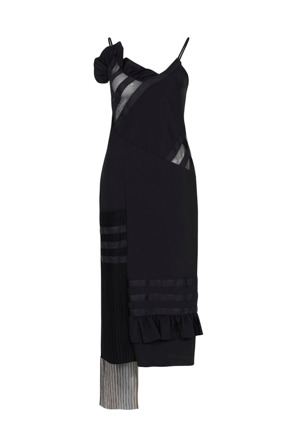 House Of Holland House Of Holland Black Ripstop Slip Dress