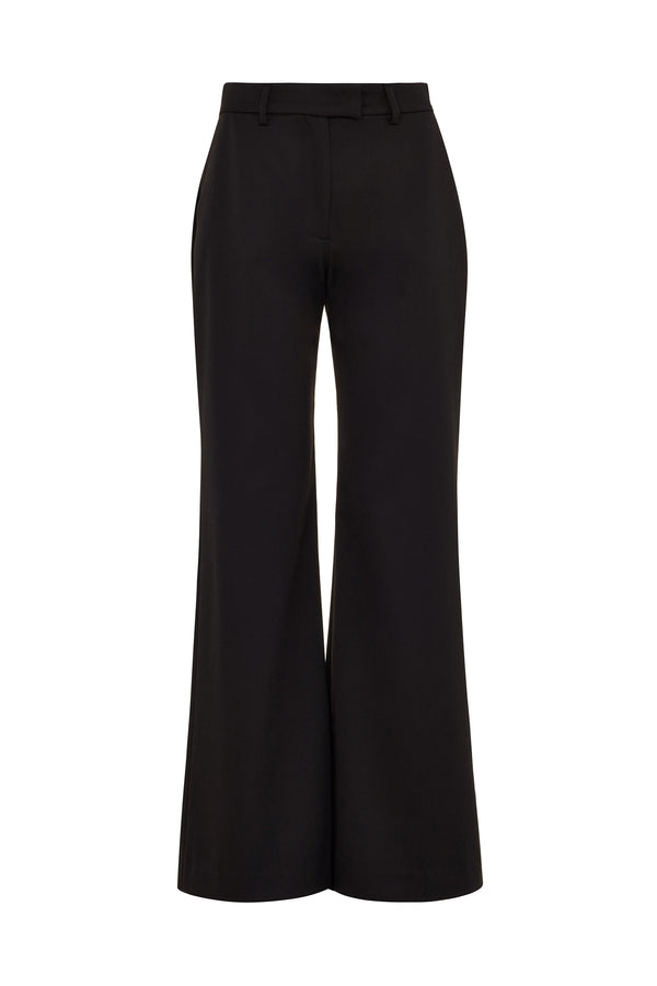 House Of Holland House Of Holland Black Wide Leg Trouser