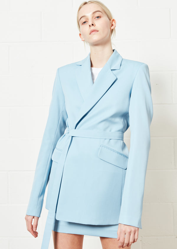House Of Holland House Of Holland Blue Suit Mini Skirt
