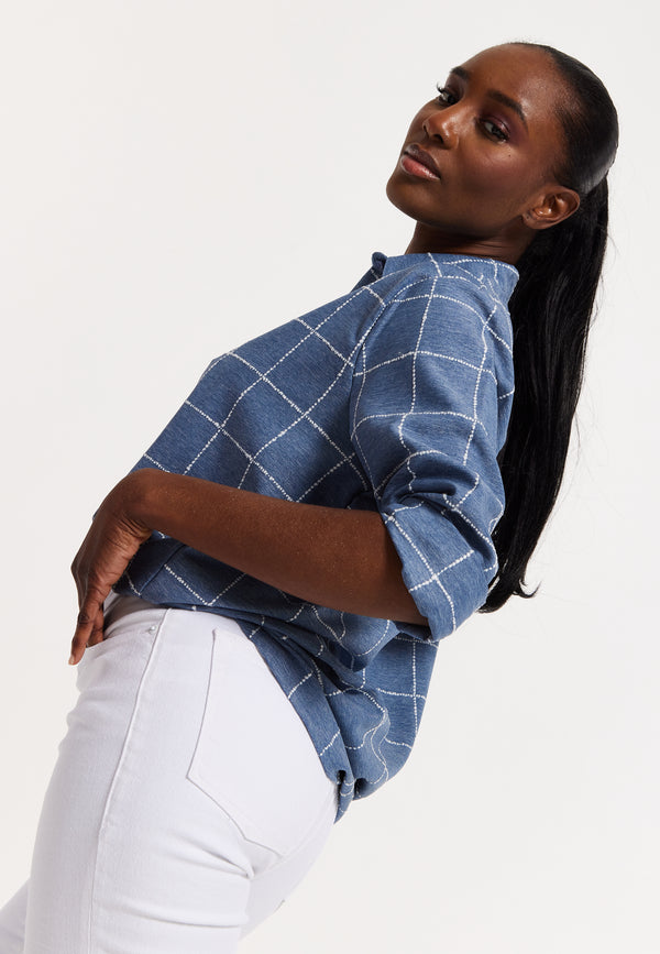 House Of Holland House Of Holland Classic Blue Checked Shirt