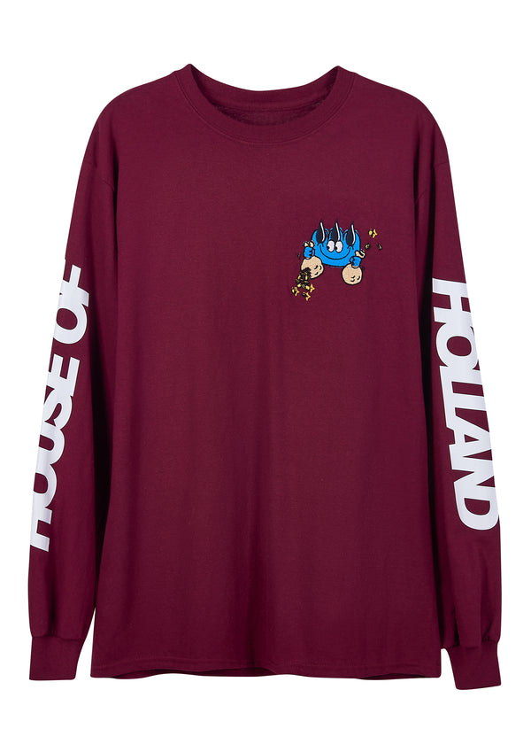 house of holland House of Holland clawmoney 'Branded Money Man' Long Sleeve Tee
